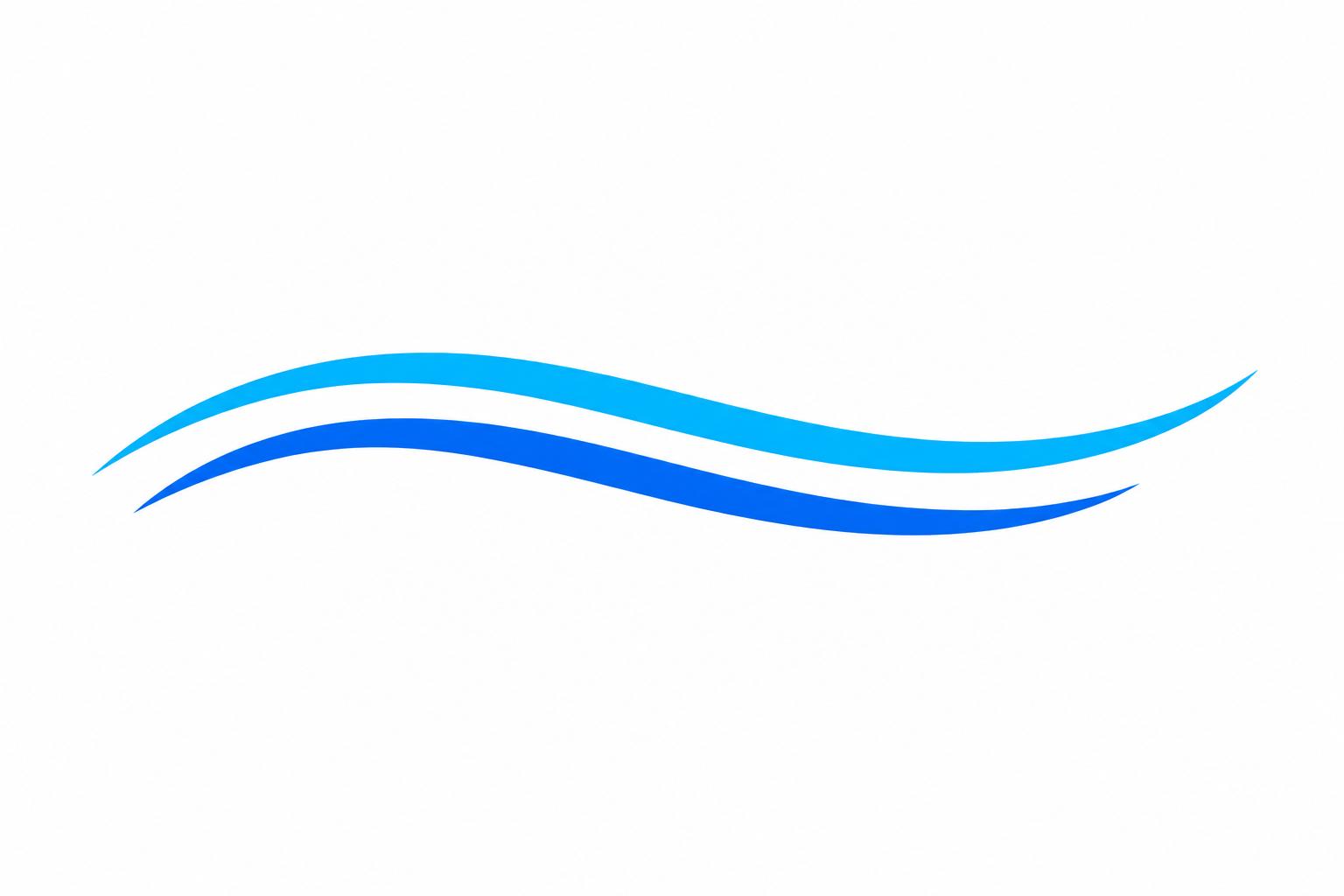 Die zwei blauen Wellen des TRIBS Logos
